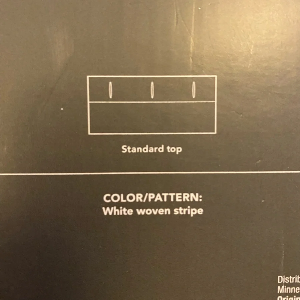 Threshold White Shower Curtain. New, out of the package